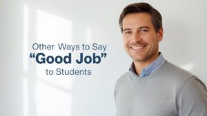 other ways to say good job to students