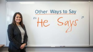 other ways to say he says