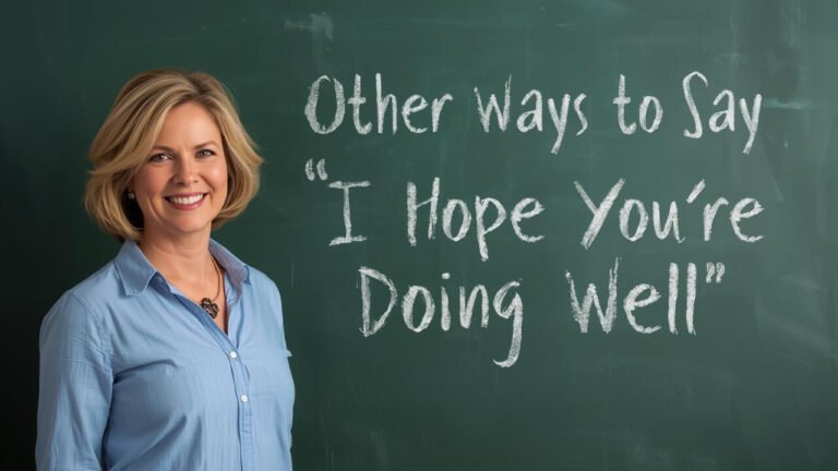 other ways to say i hope you're doing well