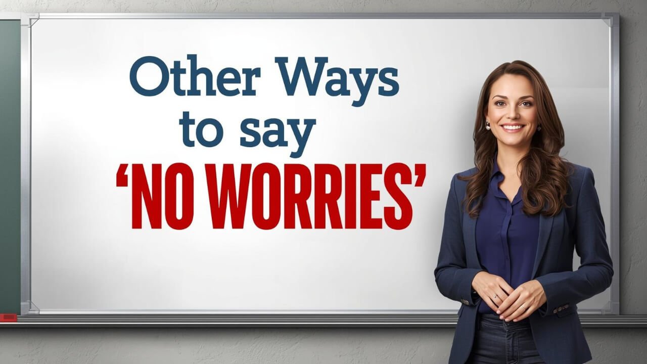 other ways to say no worries