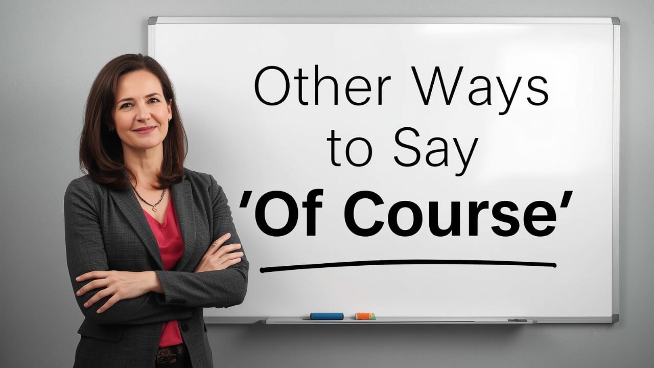 other ways to say of course