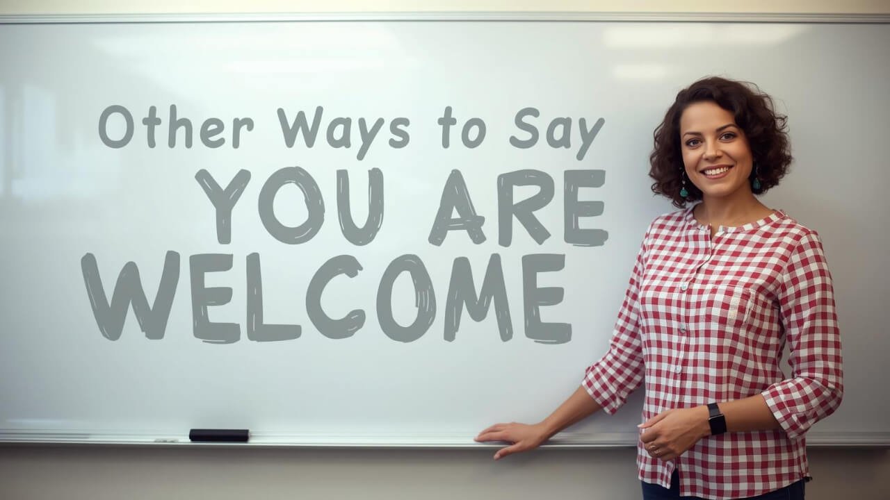 other ways to say you are welcome