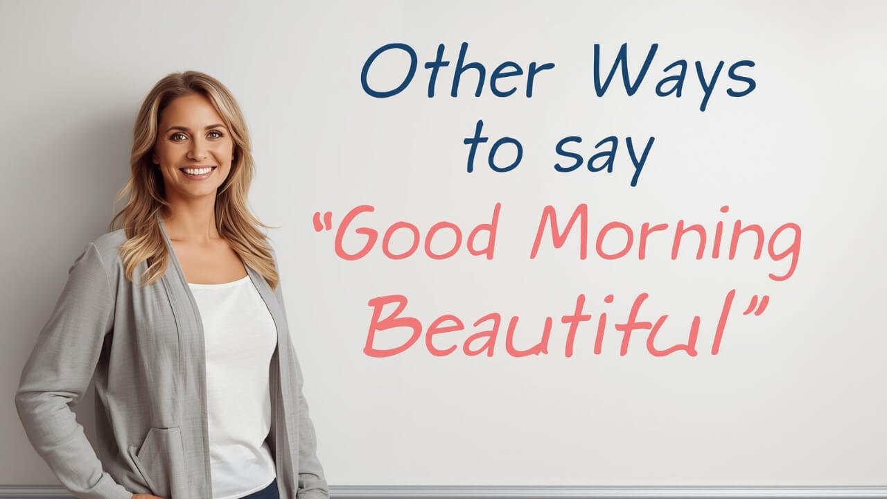 other ways to say good morning beautiful