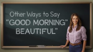 other ways to say good morning beautiful