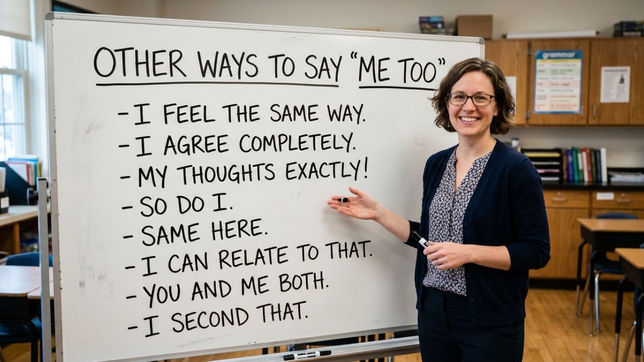 other ways to say me too