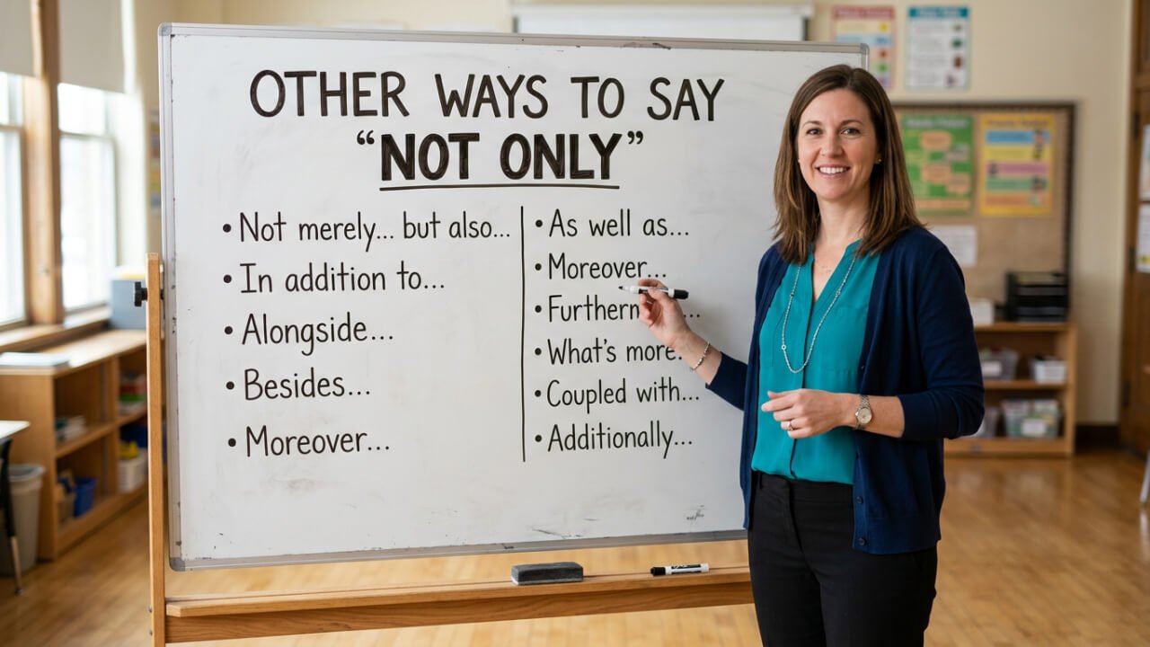 other ways to say not only
