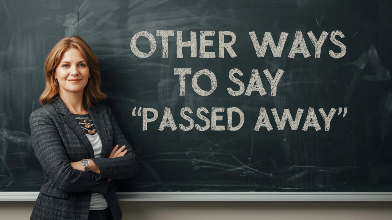 other ways to say passed away