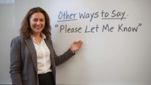 other ways to say please let me know
