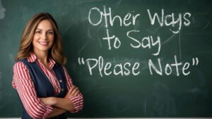 other ways to say please note
