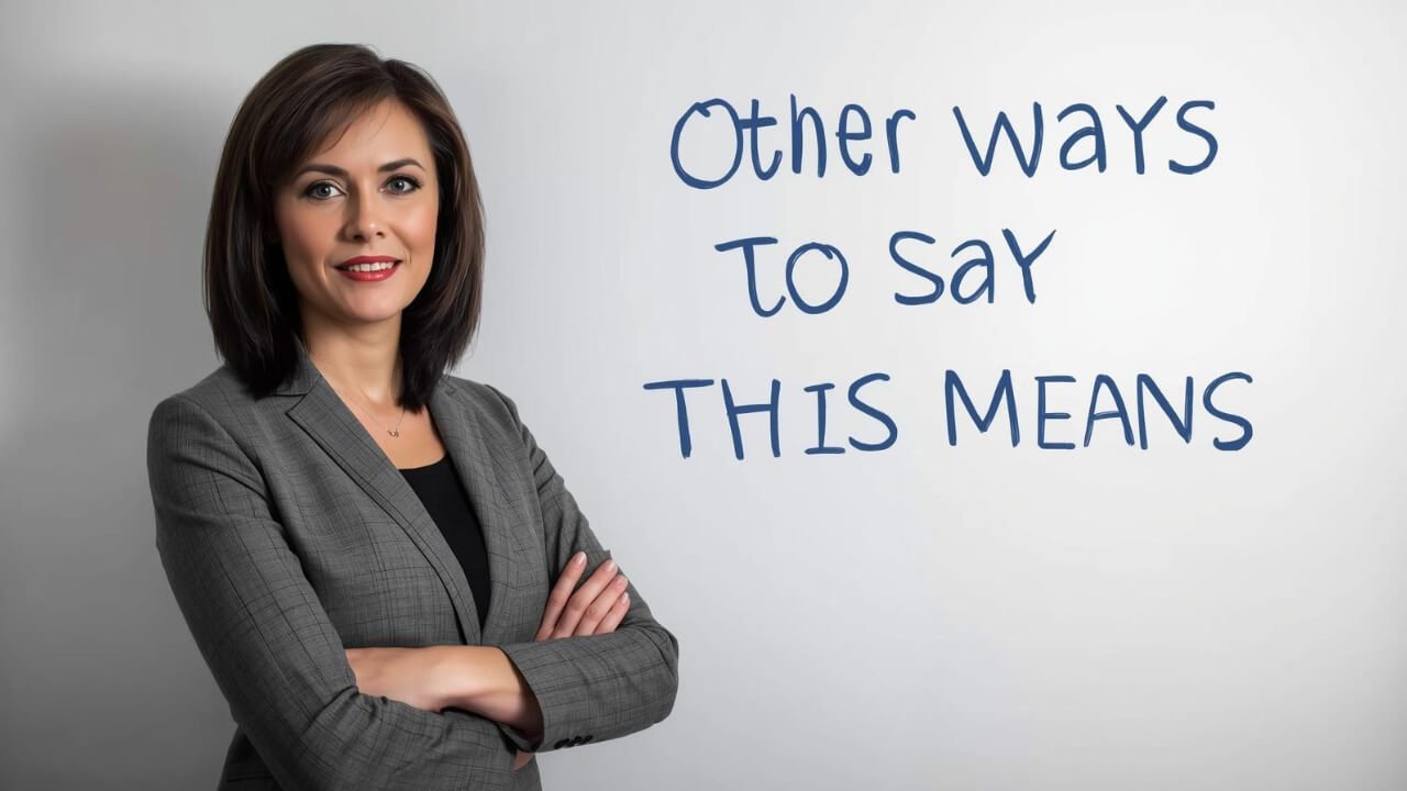other ways to say this means