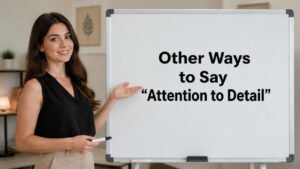 other ways to say attention to detail