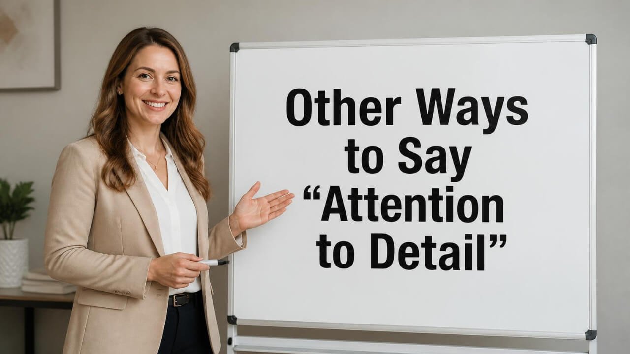 other ways to say attention to detail