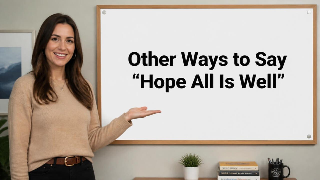 other ways to say hope all is well