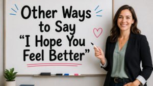 other ways to say i hope you feel better