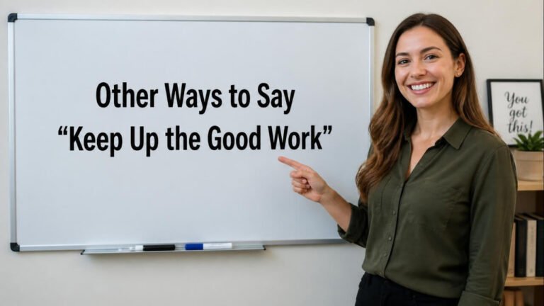 other ways to say keep up the good work
